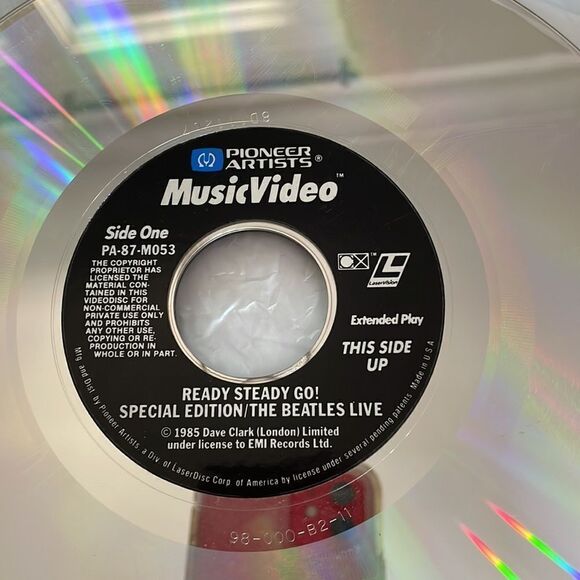 Vtg 1985 The Beatles Live “Ready Steady Go” Special Edition Laserdisc - Picture 8 of 9